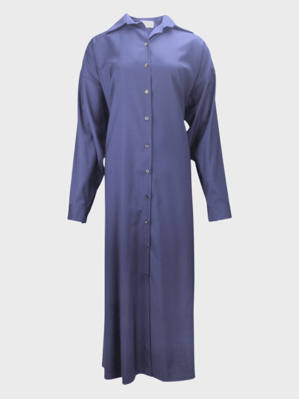 Shirt Dress 2.0 Dark Blue Pinstriped