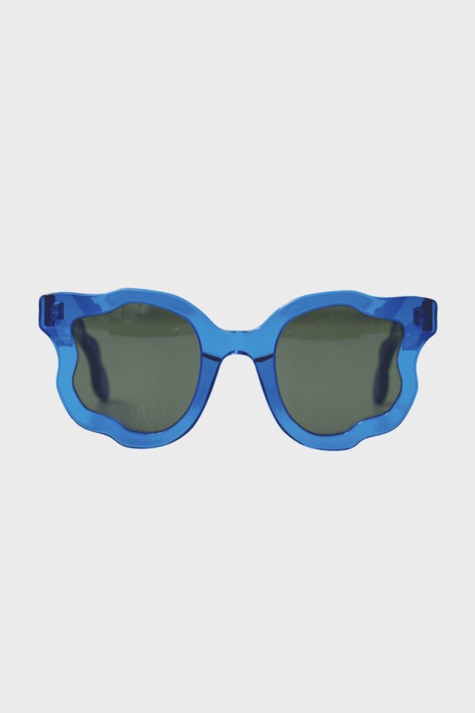 Asun Blue sunglasses by Yuma Labs x Christian Wijnants rented from Dressr