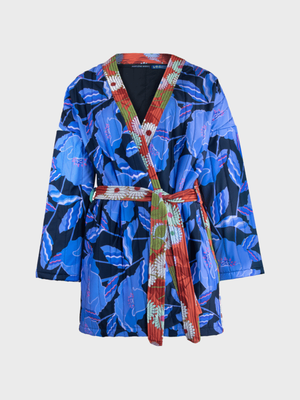 Scuba Oversized Kimono | Poppy Field and Retro Flowers