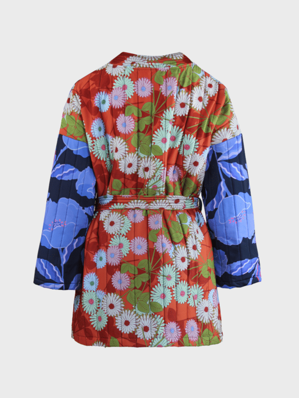Scuba Oversized Kimono | Poppy Field and Retro Flowers