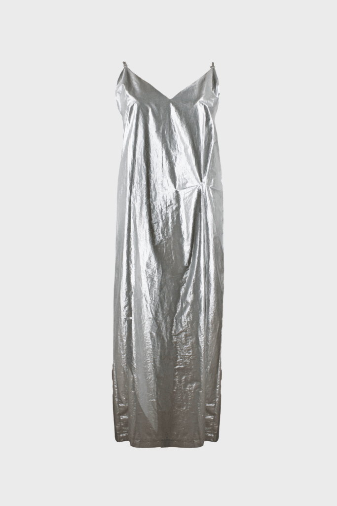 Silver dress with adjustable straps by EVA MARIA - Dressr