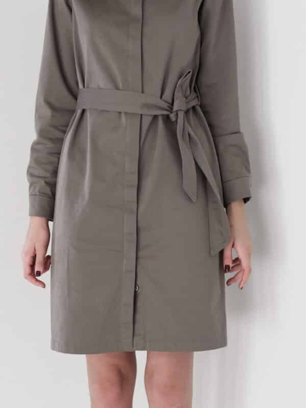 Trench shirt dress