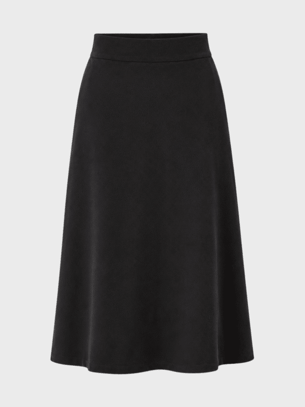 A-line corduroy midi skirt