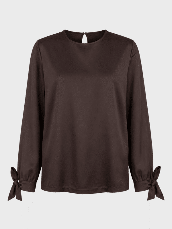 Chocolate brown blouse