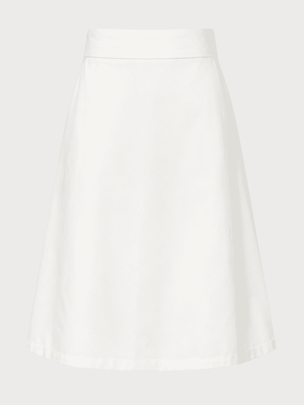 Denim A-line skirt