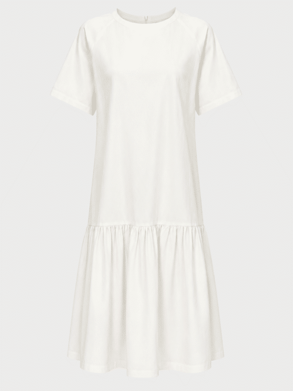 Dropped waist frilled dress