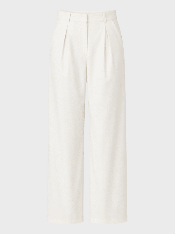 High-waisted pleat trousers