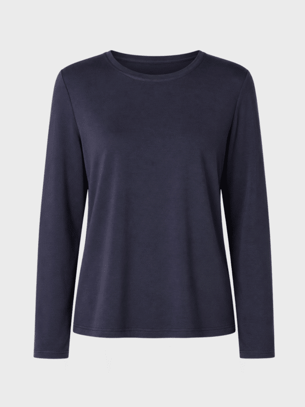 Long-sleeved lounge pyjama top