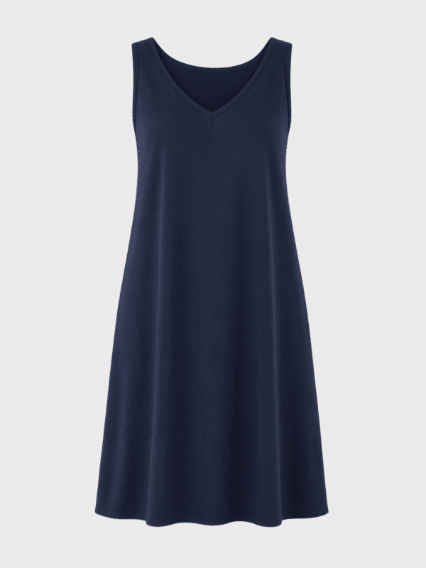 Reversible knee-length tencel dress