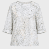 Round neckline A-line blouse