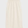 Sateen long side cut skirt