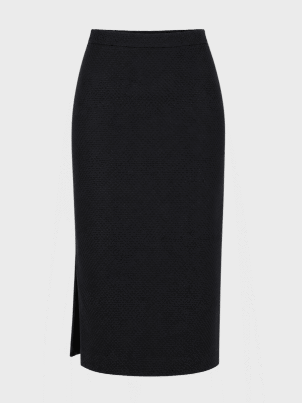 Side cut pencil skirt