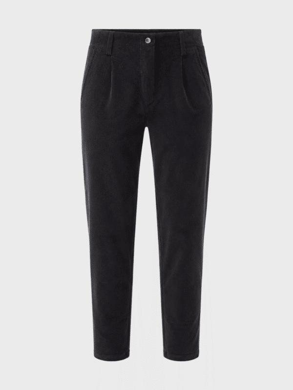 Straight corduroy trousers