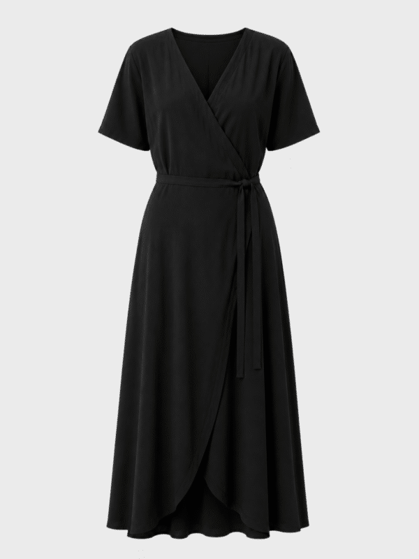 Tencel wrap dress