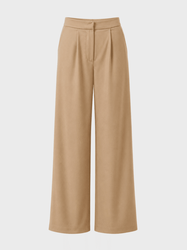 Wide-leg tailored trousers