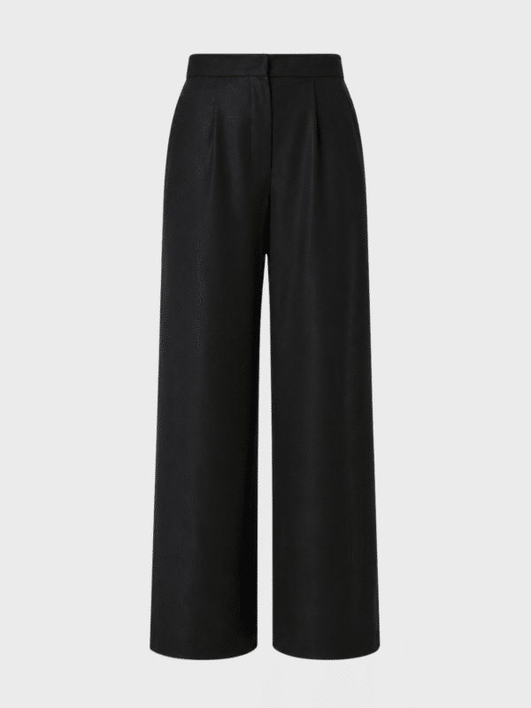 Wide-leg tailored trousers