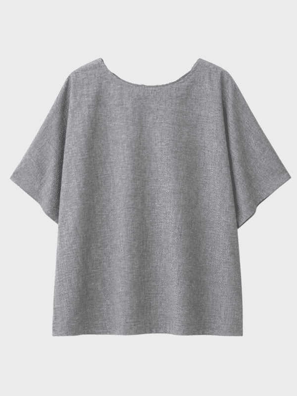 Hemp back detail top
